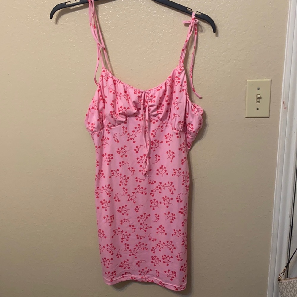 pink summer dress